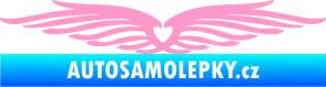 Samolepka Samolepka na zadní okno 002 srdce světle růžová