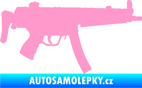Samolepka Samopal 001 pravá světle růžová