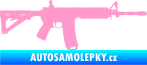 Samolepka Samopal 004 pravá světle růžová