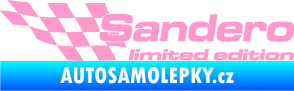 Samolepka Sandero limited edition levá světle růžová