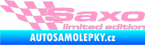 Samolepka Saxo limited edition levá světle růžová