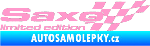 Samolepka Saxo limited edition pravá světle růžová