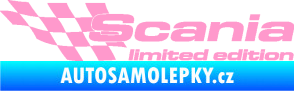 Samolepka Scania limited edition levá světle růžová