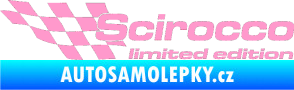 Samolepka Scirocco limited edition levá světle růžová