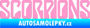 Samolepka Scorpions světle růžová