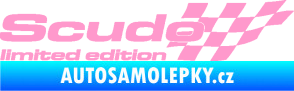 Samolepka Scudo limited edition pravá světle růžová