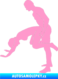 Samolepka Sexy siluety 014 světle růžová