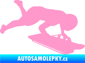 Samolepka Skeleton 002 pravá světle růžová