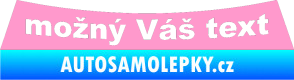 Samolepka Škoda Rapid - zadní světle růžová