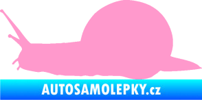 Samolepka Šnek 001 levá světle růžová
