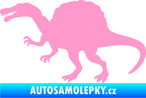 Samolepka Spinosaurus 001 levá světle růžová