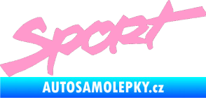 Samolepka Sport 001 světle růžová