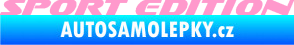 Samolepka Sport edition 003 nápis světle růžová
