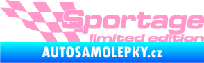 Samolepka Sportage limited edition levá světle růžová