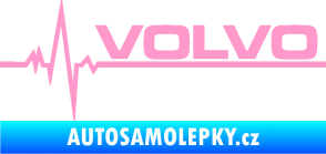 Samolepka Srdeční tep 037 pravá Volvo světle růžová