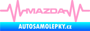 Samolepka Srdeční tep 059 Mazda světle růžová