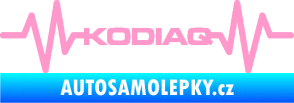 Samolepka Srdeční tep 071 Kodiaq světle růžová