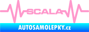 Samolepka Srdeční tep 075 Scala světle růžová