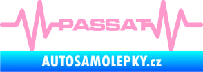 Samolepka Srdeční tep 076 Volkswagen Passat světle růžová