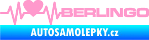 Samolepka Srdeční tep 092 pravá Berlingo Citroen světle růžová