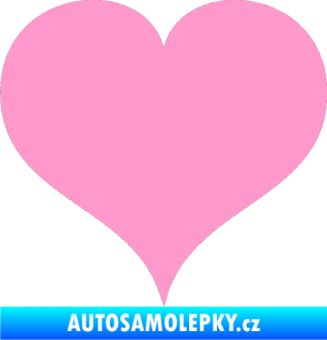 Samolepka Srdíčko 003 světle růžová