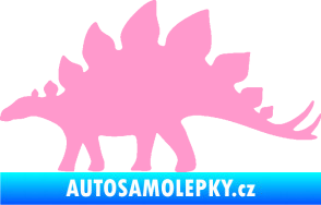 Samolepka Stegosaurus 001 levá světle růžová