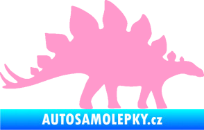 Samolepka Stegosaurus 001 pravá světle růžová