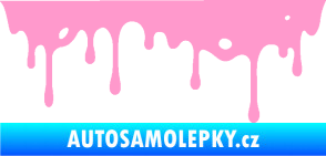 Samolepka Stékající skvrna 004 pravá světle růžová
