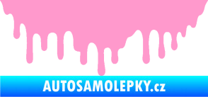 Samolepka Stékající skvrna 007 levá světle růžová