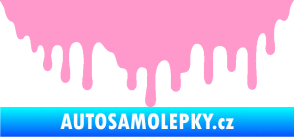 Samolepka Stékající skvrna 007 pravá světle růžová