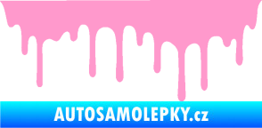 Samolepka Stékající skvrna 008 levá světle růžová