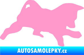 Samolepka Štěňátko 002 pravá německý ovčák světle růžová