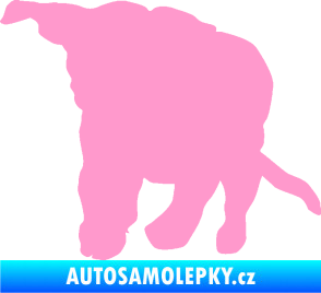 Samolepka Štěňátko 003 levá světle růžová