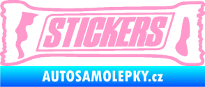 Samolepka Stickers nápis světle růžová