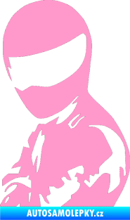 Samolepka Stig levá světle růžová