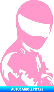 Samolepka Stig pravá světle růžová