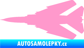 Samolepka Stíhací letoun 007 levá MIG světle růžová