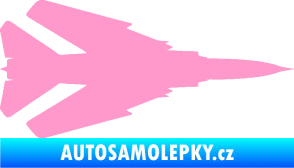 Samolepka Stíhací letoun 007 pravá MIG světle růžová