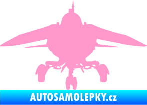 Samolepka Stíhací letoun 008  MIG světle růžová