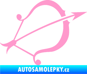 Samolepka Střelec 002 pravá světle růžová