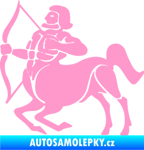 Samolepka Střelec 004 levá světle růžová