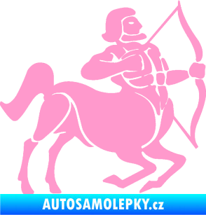 Samolepka Střelec 004 pravá světle růžová