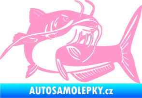 Samolepka Sumec 001 pravá světle růžová
