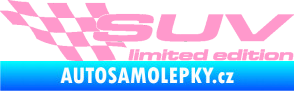 Samolepka SUV limited edition levá světle růžová