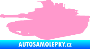 Samolepka Tank 002 levá M1 Abrams světle růžová