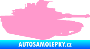 Samolepka Tank 002 pravá M1 Abrams světle růžová