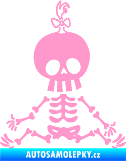 Samolepka The Bone Family Mimi holčička světle růžová