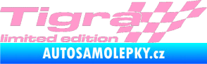 Samolepka Tigra limited edition pravá světle růžová