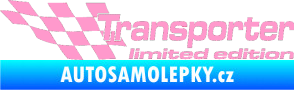 Samolepka Transporter limited edition levá světle růžová