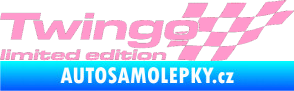Samolepka Twingo limited edition pravá světle růžová